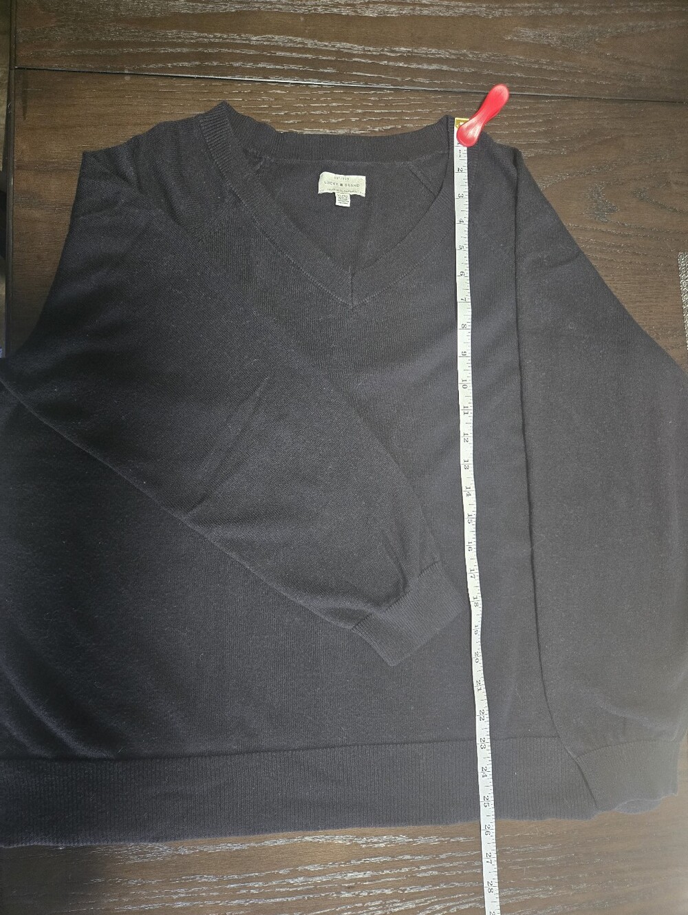 Women's Black V-Neck Sweater - Picture 5 of 5